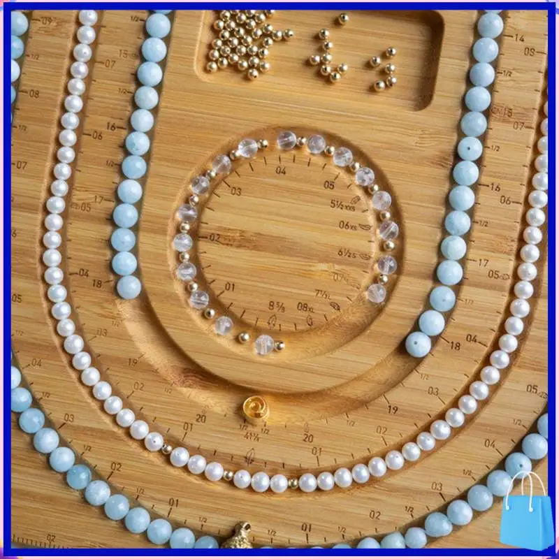 

Customer Favorite 1 PCS Wood Beaded Board Bracelet Anklet Wooden Pearl Board For Making Jewelry Bracelet Beaded Pad Tray