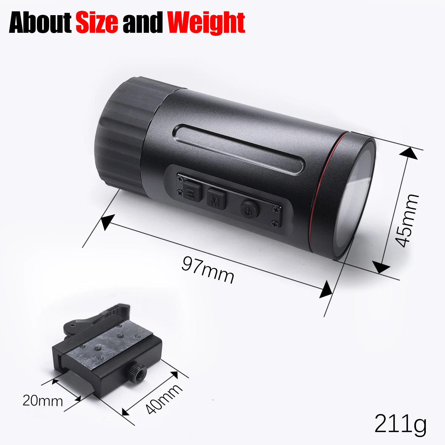 OWS-300 Compact Thermal Imaging Sight Small Size 320x240 Resolution 9.7mm Lens 50Hz Picatinny Support