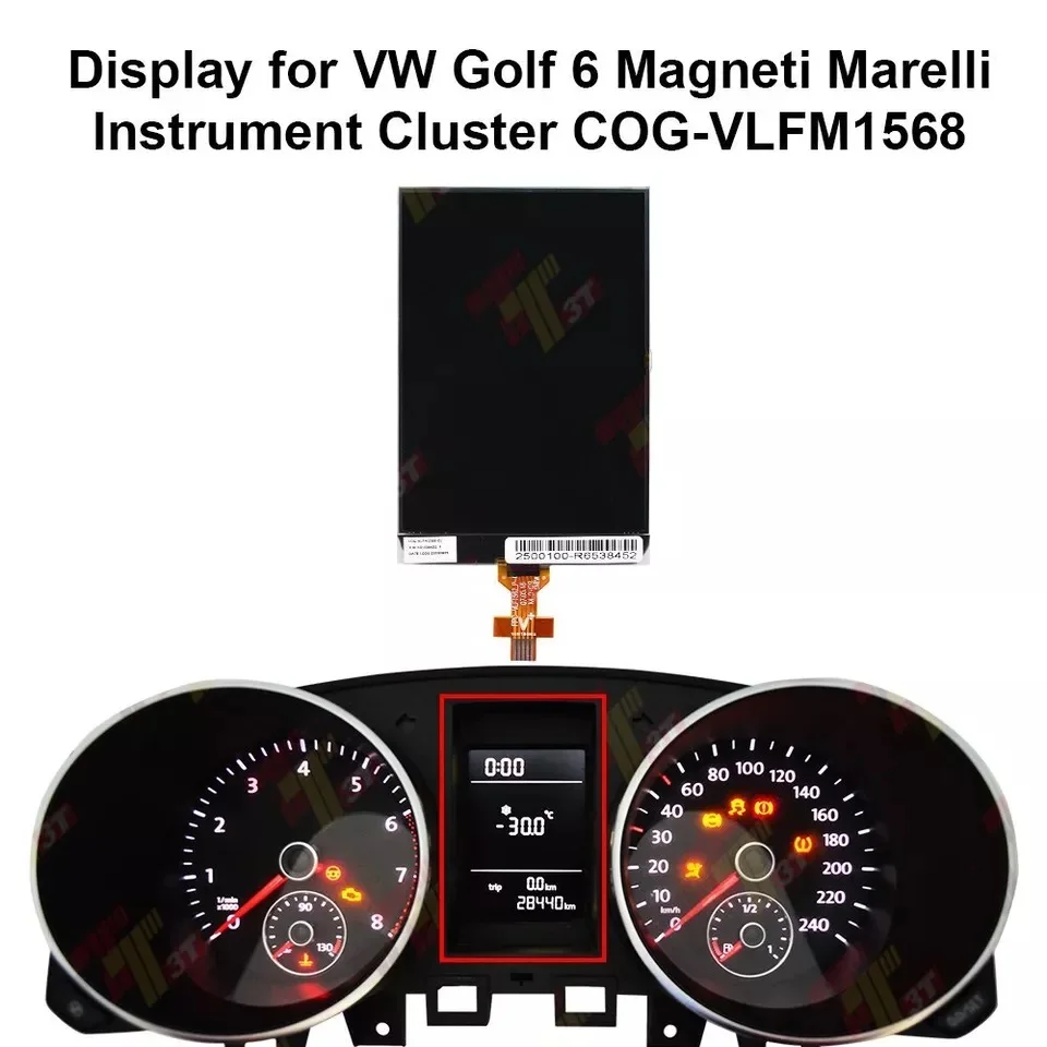 Magneti Marelli instrument cluster Display FOR VW Golf 6 2008~2012 COG-VLFM1568