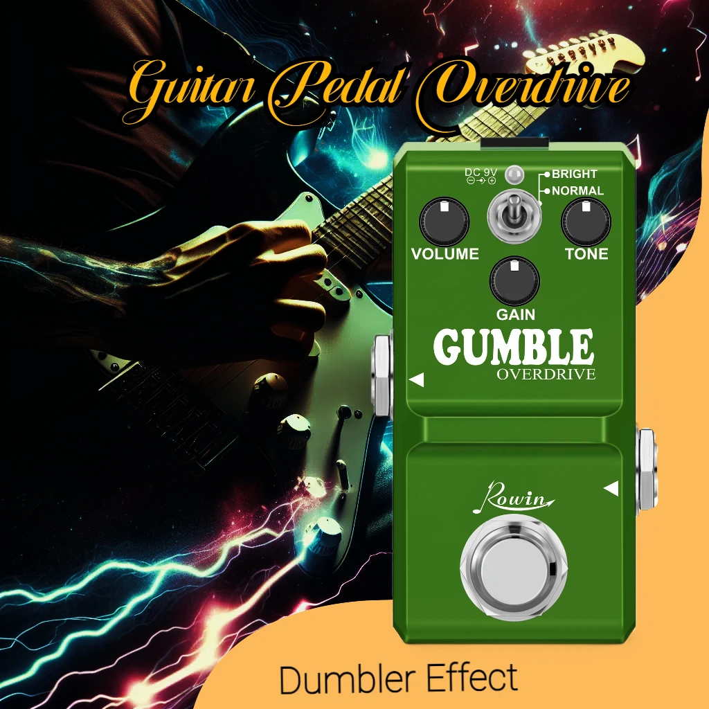 Guitar Pedal Dumbler Overdrive Effects Based On Zendrive Rowin Gumble AMP Dumble Smooth Bright Unique Tone Mini For Pedalboard