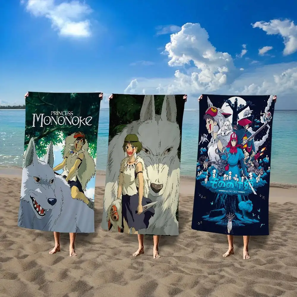 

Классическое аниме Мононоке аниме принцесса мультфильм пляжное полотенце милый кавайный декор комнаты банные детские полотенца для рук для девочек