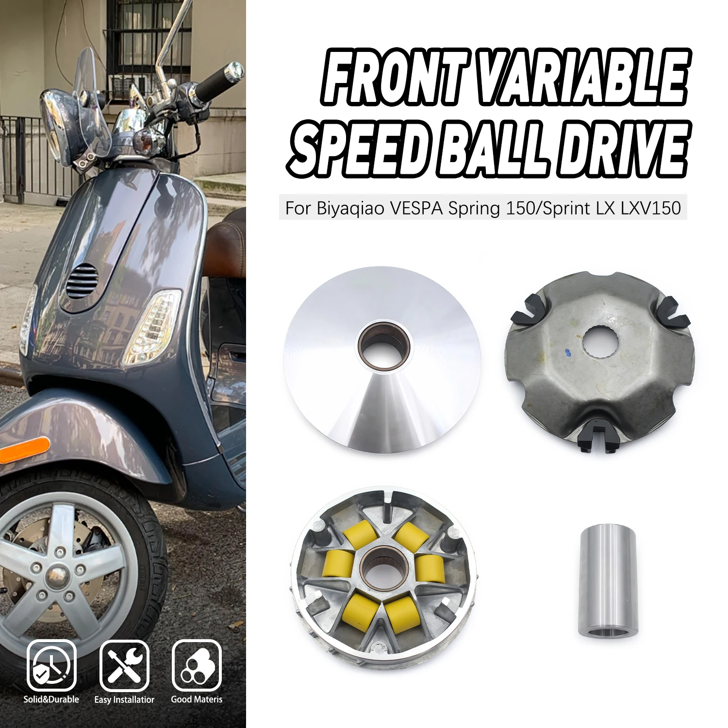 

‌ Для Vespa Primavera 150 Sprint LX LXV 150, детали мотоцикла, вариатор, роликовый подшипник, трансмиссия