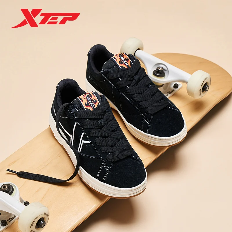 Xtep Jiaoban Skateboarding Shoes For Women 2024 Autumm Comfortable Sports Shoes Jogging Fashion Comfort Sneakers 876318310024