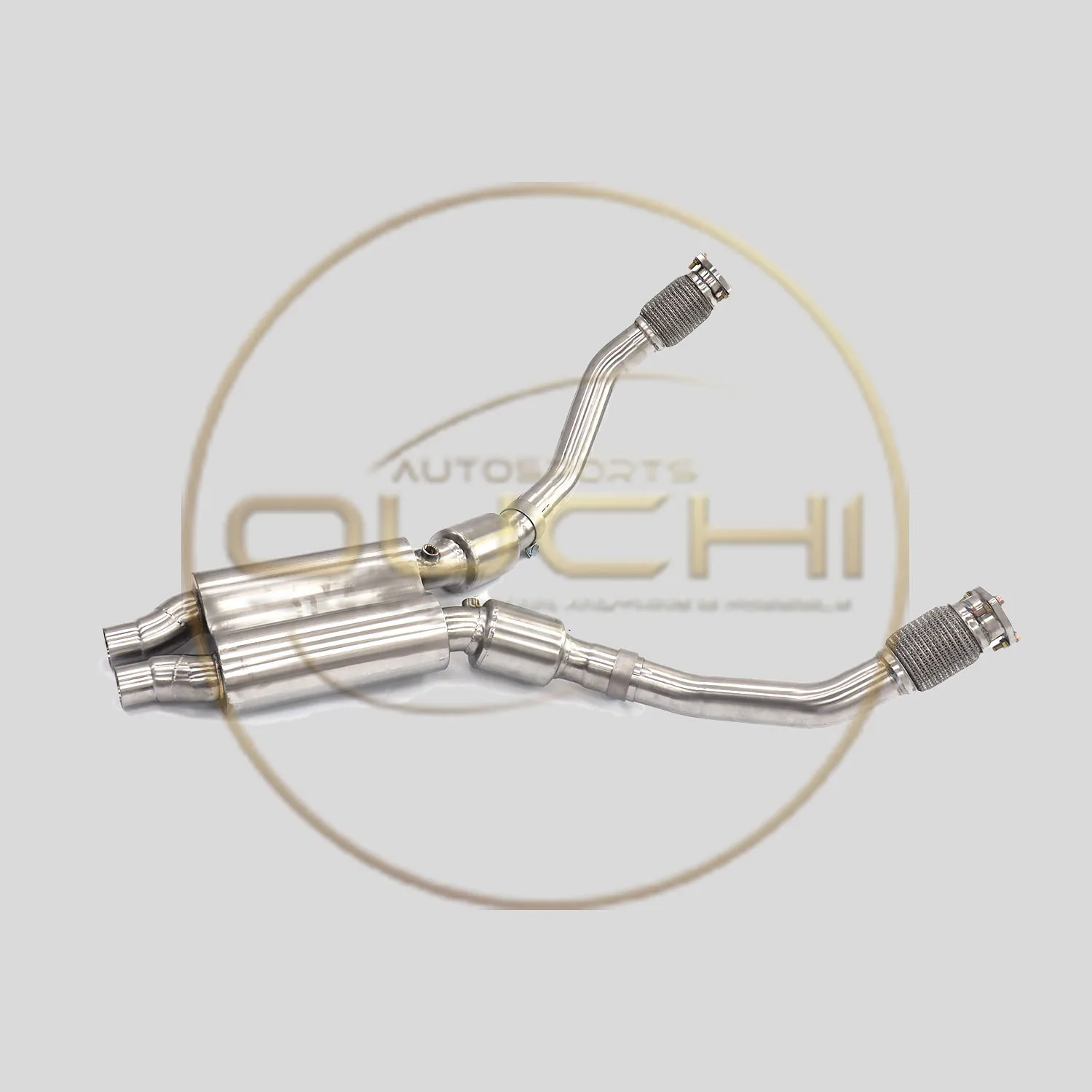 

OUCHI Factory Direct Sales Resonant Tube For Audi S4 B8 3.0T Stainless Steel High Flow Performance Racing Pipe Car Accessories