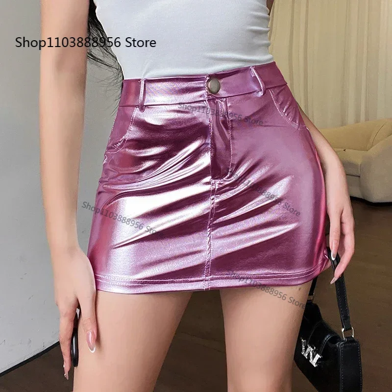 

Women's Half Skirt Trendy Casual Versatile Fashion Half-body Skirt Temperament High Waist Coating Slim Spicy Short Skirt Women