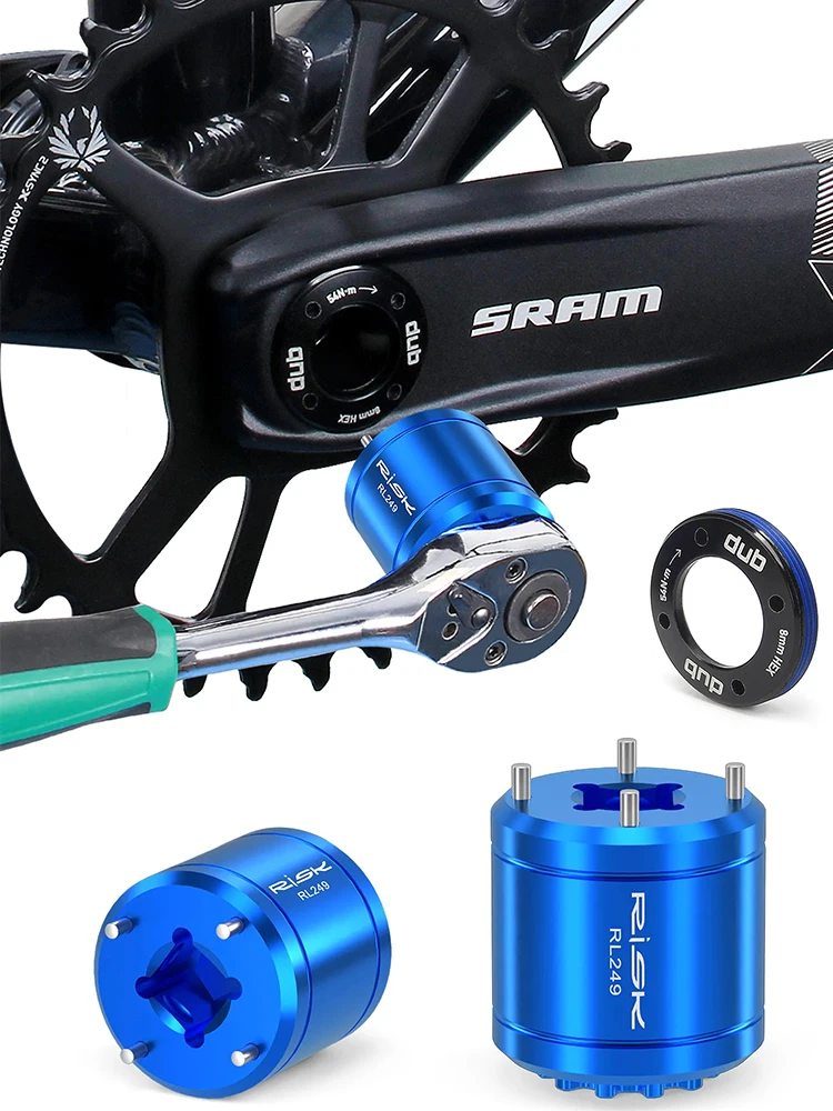 AliExpress NONE RISK Bike 2-in-1 Crank Cover Removal Tool Bicycle Crankset Cap Remover Extractor Installation Tools For DUB 11T XTR M9100