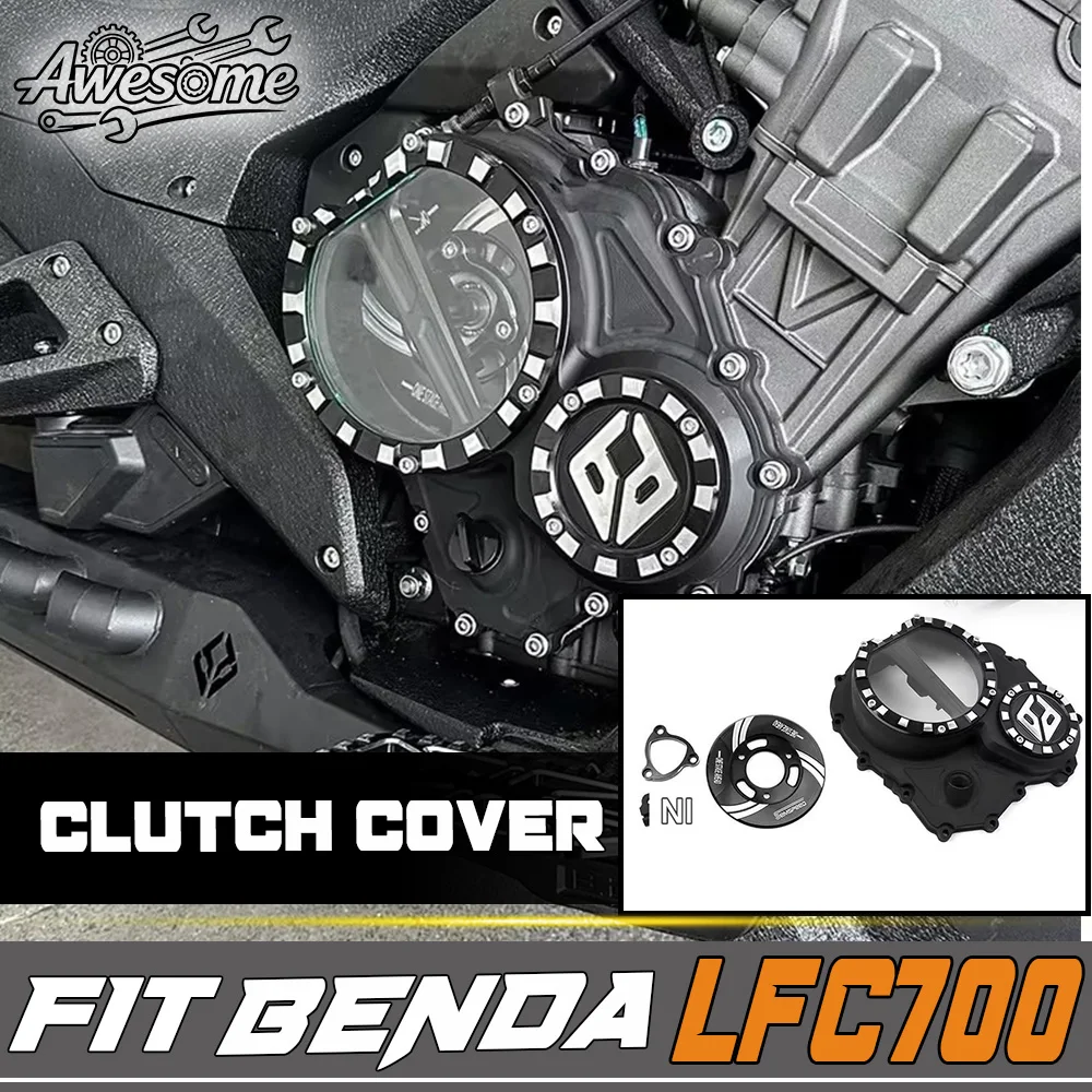 Modified Black Transparent Clutch Cover Fit For BENDA LFC700 700LFC LFC 700 700 LFC