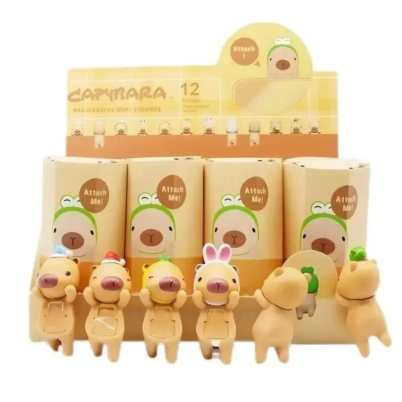 

Cute Capybara Series Hippers Harvest Blind box Cute Hippie Doll Trendy Car Mobile Phone Ornaments S Angel Toy Blind box 2025