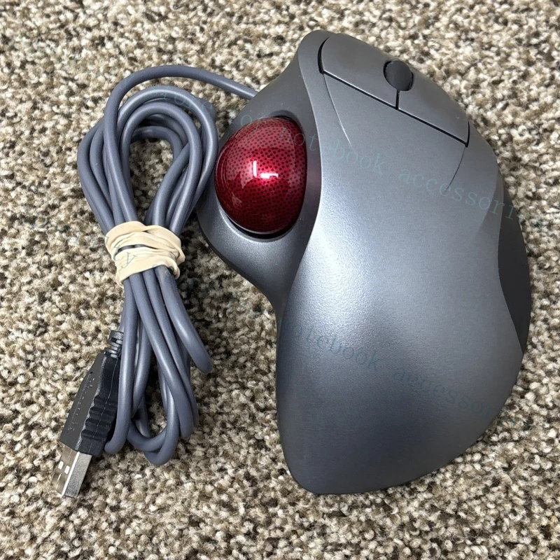 A+  for Logitech Trackman Wheel T-BB18 Trackball Marble Optical Mouse 804360-1000 Tested