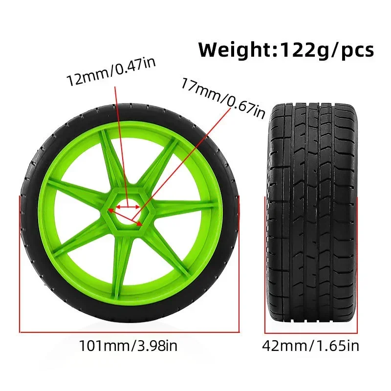 

Универсальные шины RC (4 шт.) для 1/7 ARRMA Infraction Limitless FELONY, подходят для моделей FSRC GT 1/8 HuanNao X3GT, колеса с шестигранным креплением 17 мм для шоссейных машин