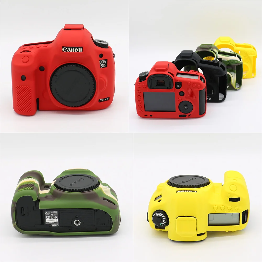 Armor Body Case For Canon EOS 5D3 5D Mark III Soft Silicone Shockproof Camera Rubber Cover Skin