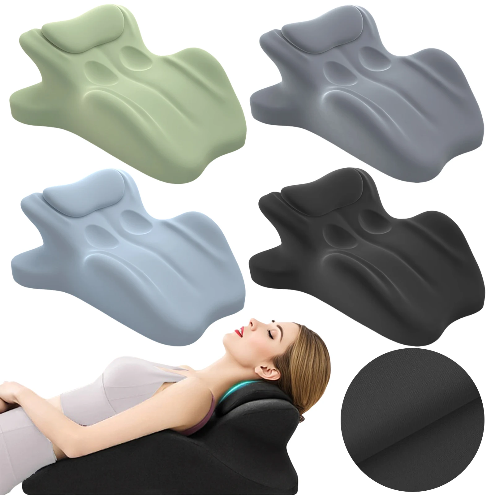 

Couples Butt Cushion Memory Foam Wedge Pillow Bed Pillow for Reading Sleeping Lying Lumbar Support Pillow