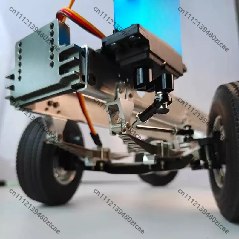 1/14 RC Tractor Truck Dual‑Steering Axle Linkage Second Deck Plate, RC Model Upgrade Modification Part
