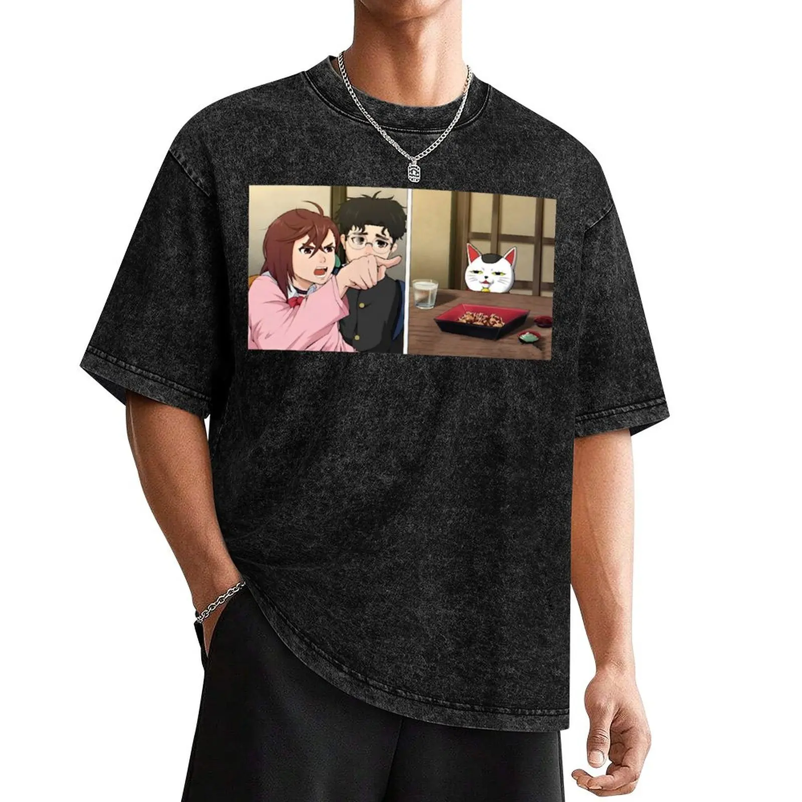 

Dandadan Meme- Funny Art Print T-Shirt tops anime figures graphic tee shirt Blouse plain t shirts men