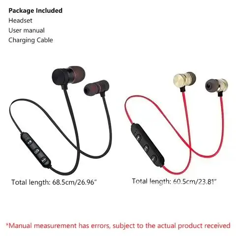 Wireless Headset Bluetooth Earphone 4.1 Stereo Headphones Sports Magnetic Earphones for Xiaomi Redmi Note 7 8 9 7 8 K30 K20 Pro