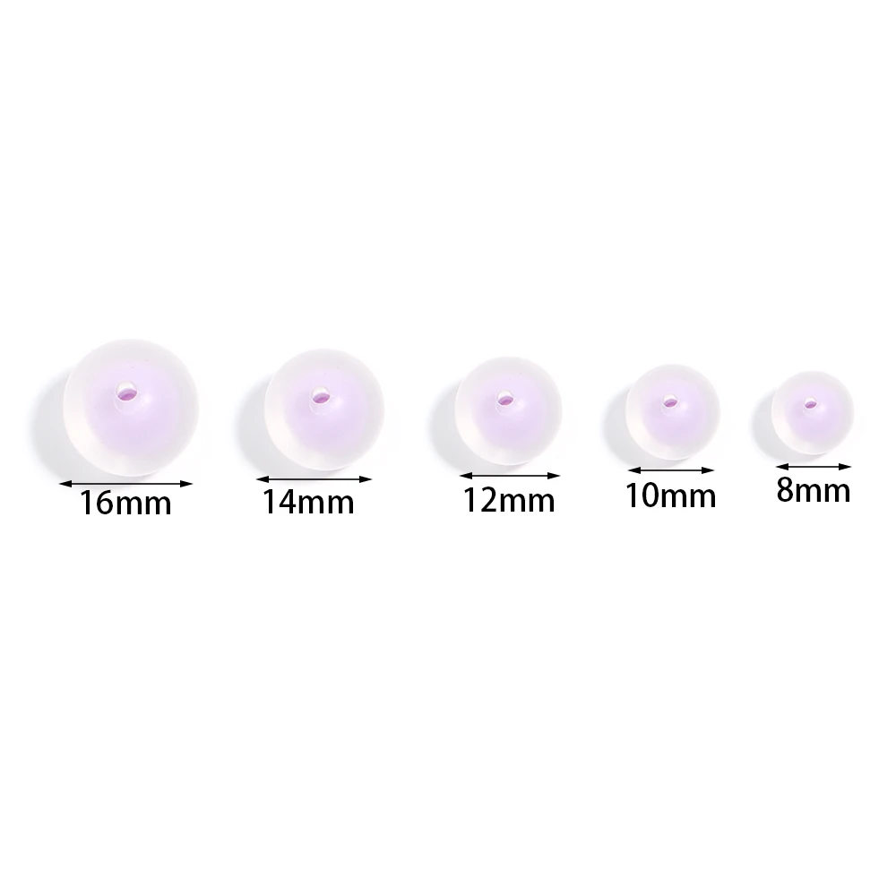 Acrylic transparent beads mixed color beads in beads loose beads for Hair Jewelry Making DIY Bracelet Necklace Chain Accessories view 2