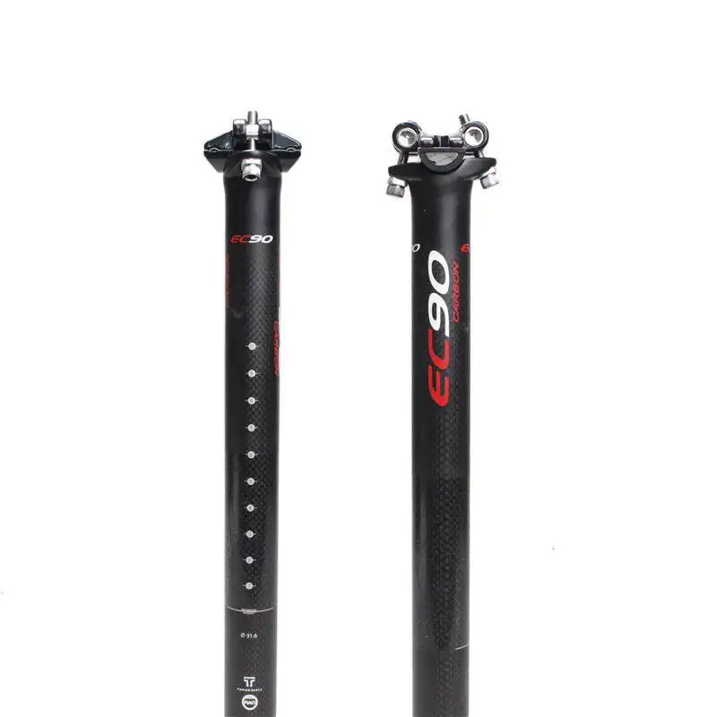 EC90 New Carbon Fiber Bicycle Seatpost MTB/Road Bike Seat Post 27.2/30.8/31.6*350/400mm Cycling Seatposts