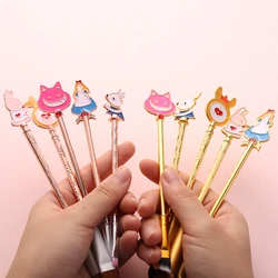 5Pcs/Set Alice in Wonderland Makeup Brush Eye Shadow Brush Beauty Cosmetics Brush Makeup Set for Women Cosplay Accessory Gifts