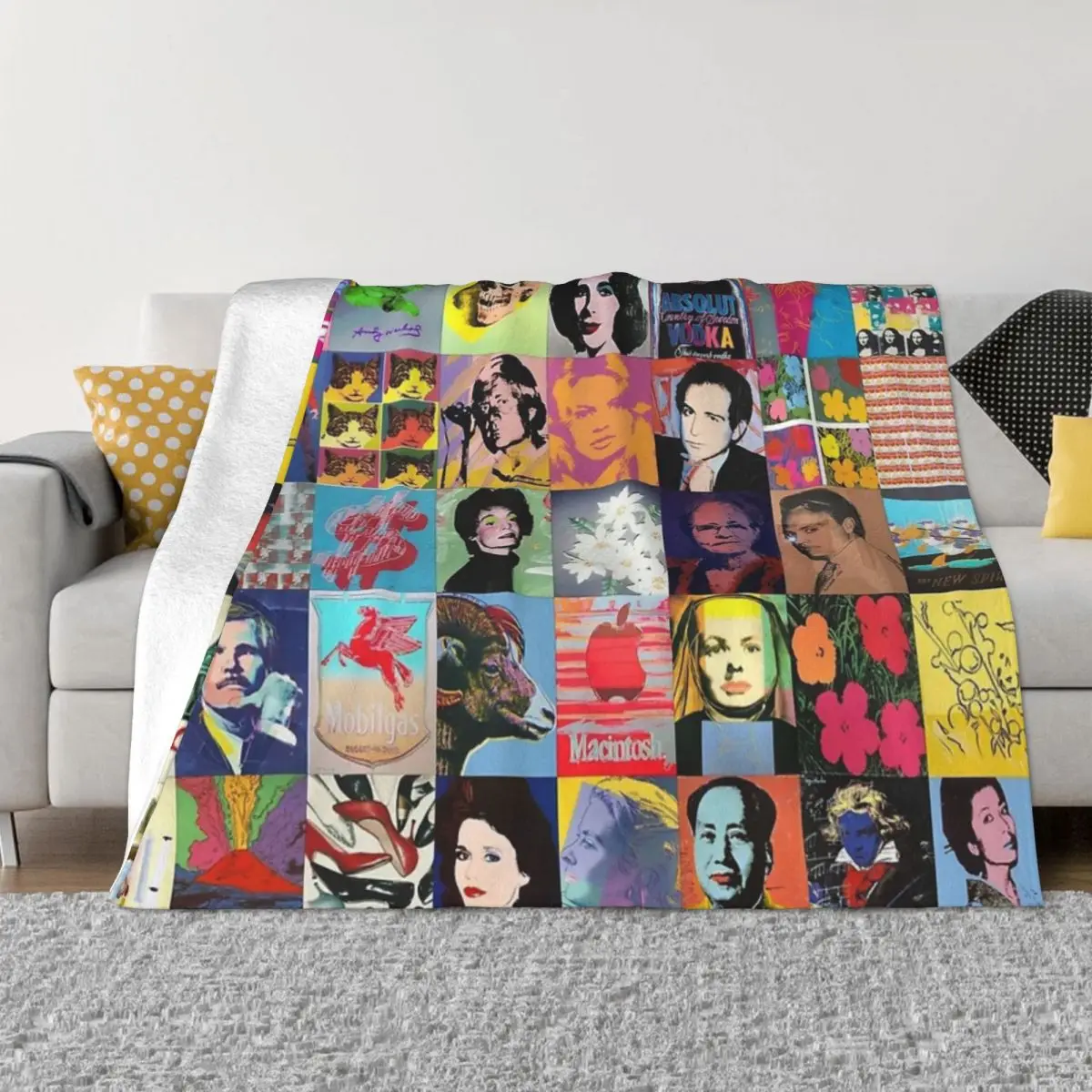 

Универсальное одеяло для путешествий Andy Warhol Four Seasons может быть разложено на Хэллоуин подарки