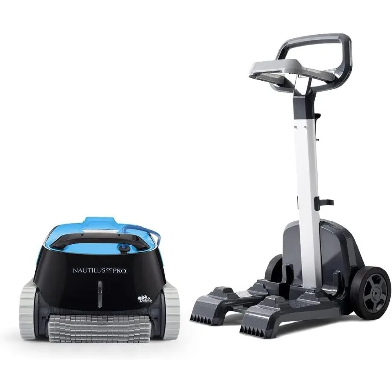 

Nautilus CC Automatic Robotic Pool Vacuum Cleaner, Wall Climbing Scrubber Brush, Top Load Filter Access