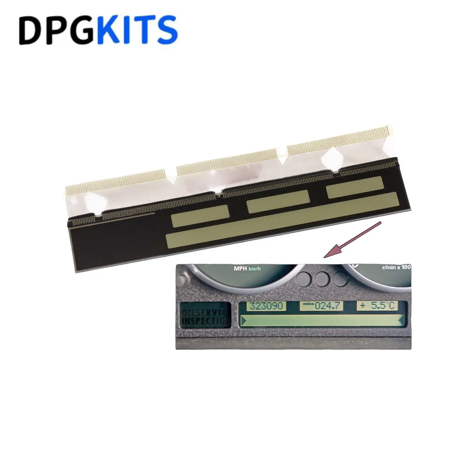 

AC502390PVA, YAC002380PYA, YAC501210PVA, YAC501200PVA Instrument Cluster LCD Display For Range Rover III LM L322 2002-2005