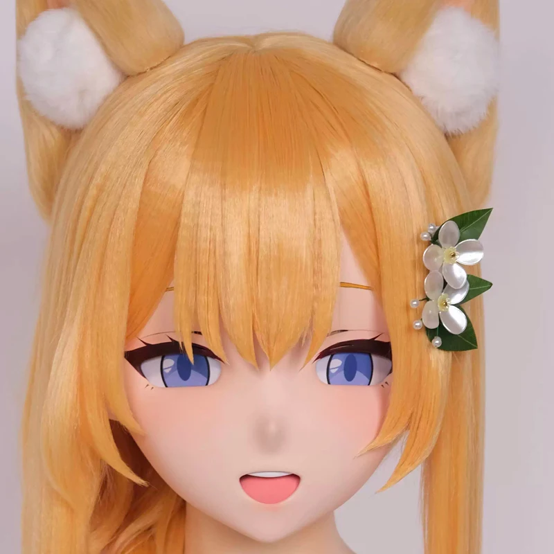 

(MEO091) Customize Handmade Full Head Lockable Crossdress Male to Female Japanese Cartoon Anime Game Character Kigurumi Mask