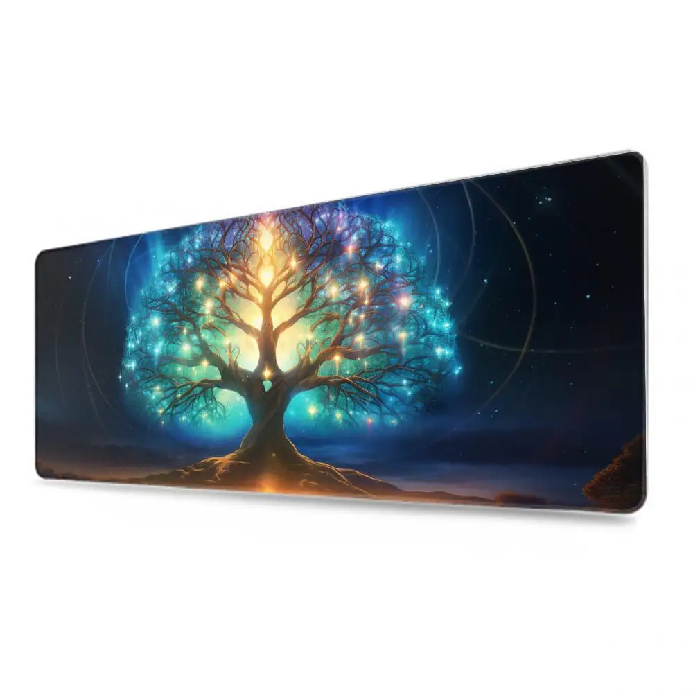 Alfombrilla de ratón The tree of life, accesorios para juegos, alfombrilla de teclado XXL con borde de bloqueo grande, alfombrilla de mesa de 900x400mm, alfombrilla de ratón para juegos