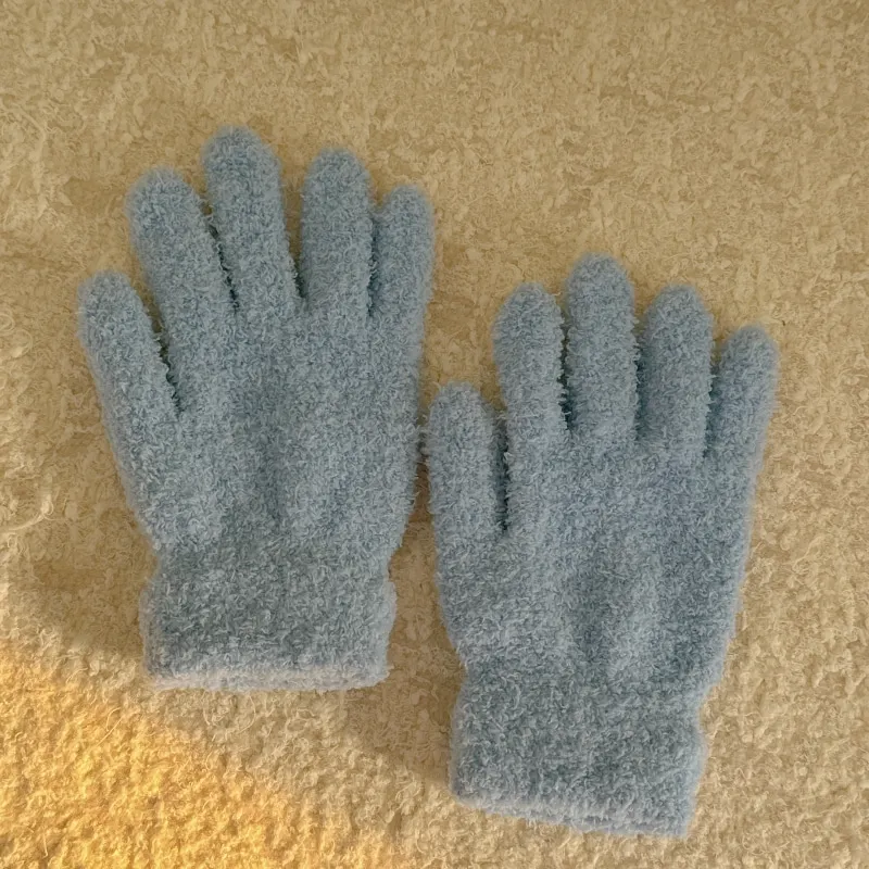 

Skin Friendly Winter Gloves Soft Double Sided Coral Fleece Gloves Cycling Luvas Para Motociclista Keep Warm Hand Protection