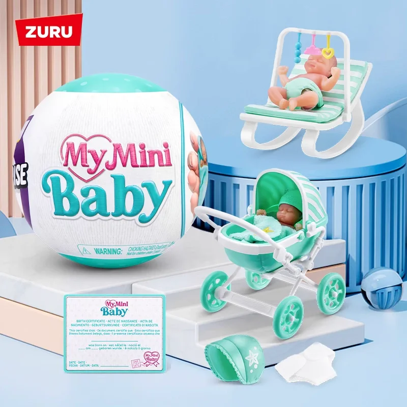 

Genuine Official Zuru Five Times Surprise Mini Baby Series Trendy Blind Box Baby Ball Soft Plushie Collectible Figurine Kid Gift