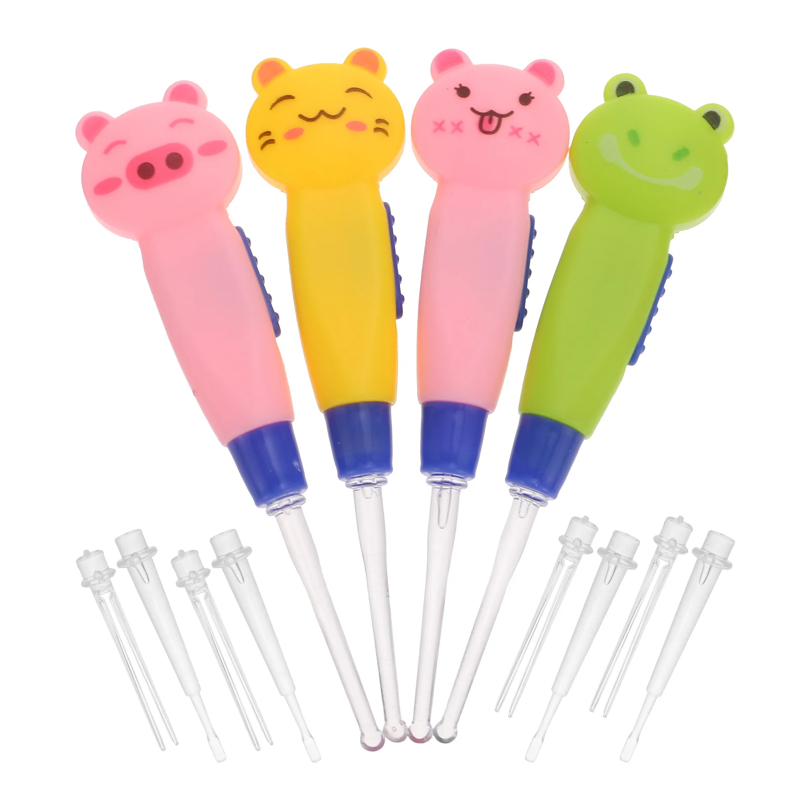 4 Pcs Animal Light Ear Spoon Earwax Cleaner with Lights Baby Child