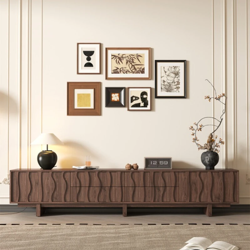 

Solid Wood Storage TV Cabinet Organizer Hallway Designer Gamer Universal Tv Table Modern Entertainment Muebles Home Furniture