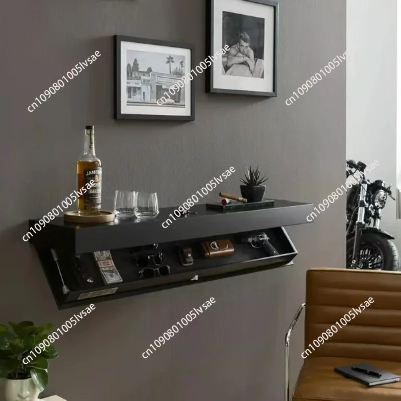 Shelf Wall Mounted Concealment Storage Wooden  Shelf with Trap Door Secure and Safe