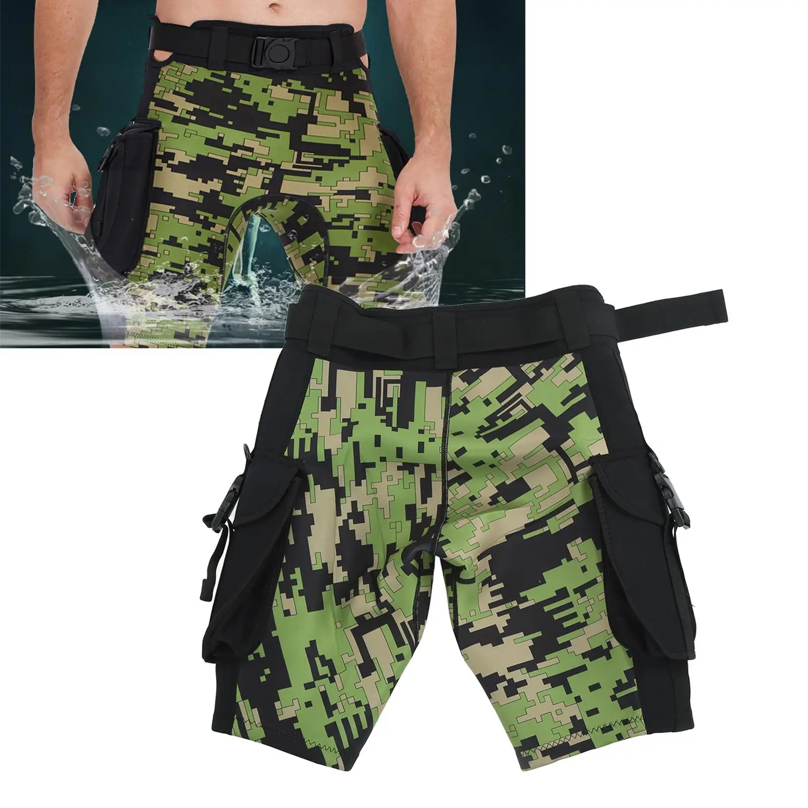 Mergulho Wetsuit Shorts dos homens, Multi Purpose, Snorkeling