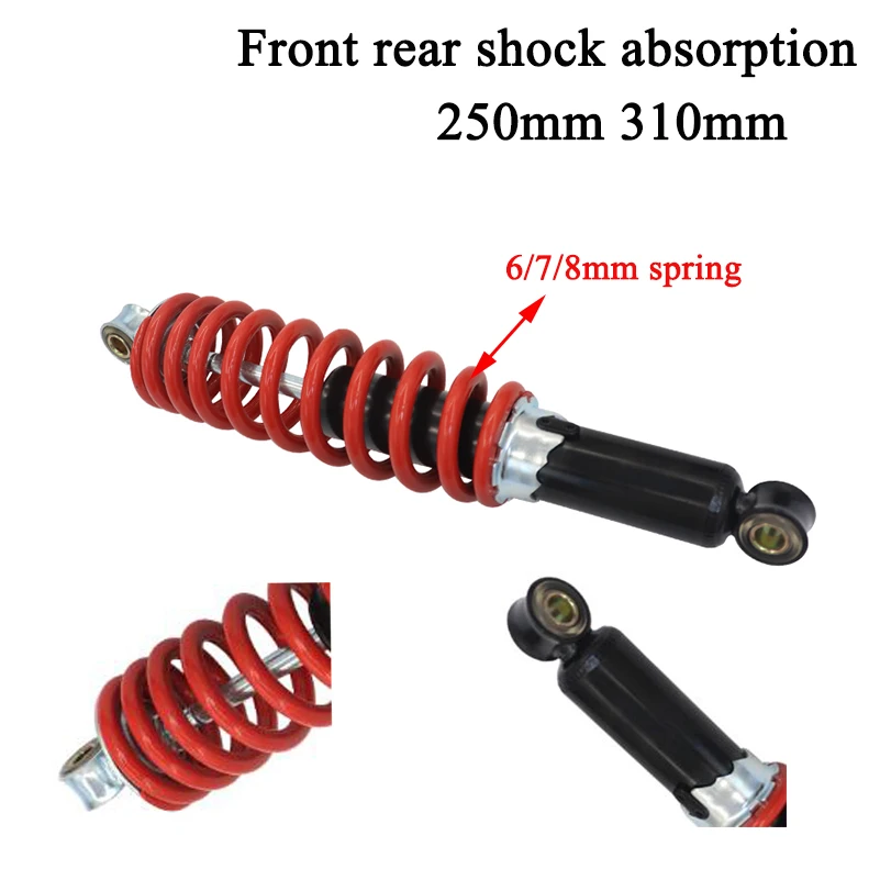 AliExpress NONE 250mm 310mm Front  rear Shock Absorber for Motorcycle 50cc-125cc Dirt Pit Bike ATV Go Kart