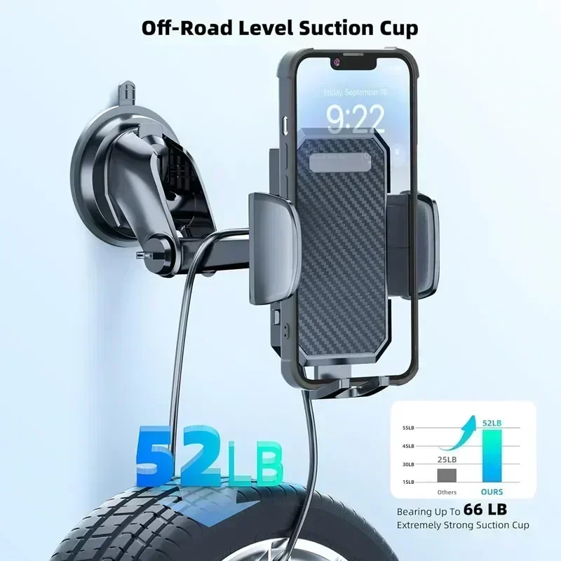Sucker Car Phone Holder Mount Stand Suction Cup Smartphone Mobile Cell Support in Car Bracket for iPhone Xiaomi Huawei Samsung image 3