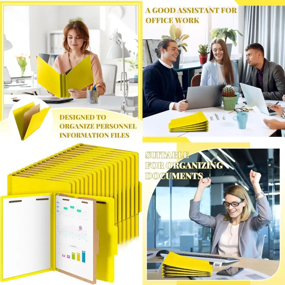 

Classroom File Folders, 60 Pack Letter Size with Dividers, Fasteners, Expanding Organizer for Teachers, Clergy, Office, Church D