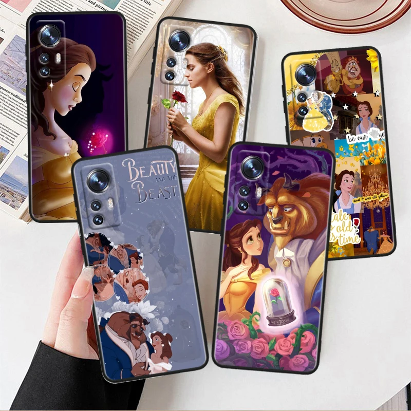 Disney Beauty Beast For Xiaomi Mi 10T 10S 9T 9 SE 8 A3 A2 A1 6X 5X CC9E Note 10 Lite Pro Mix 3 Black Soft Phone Case