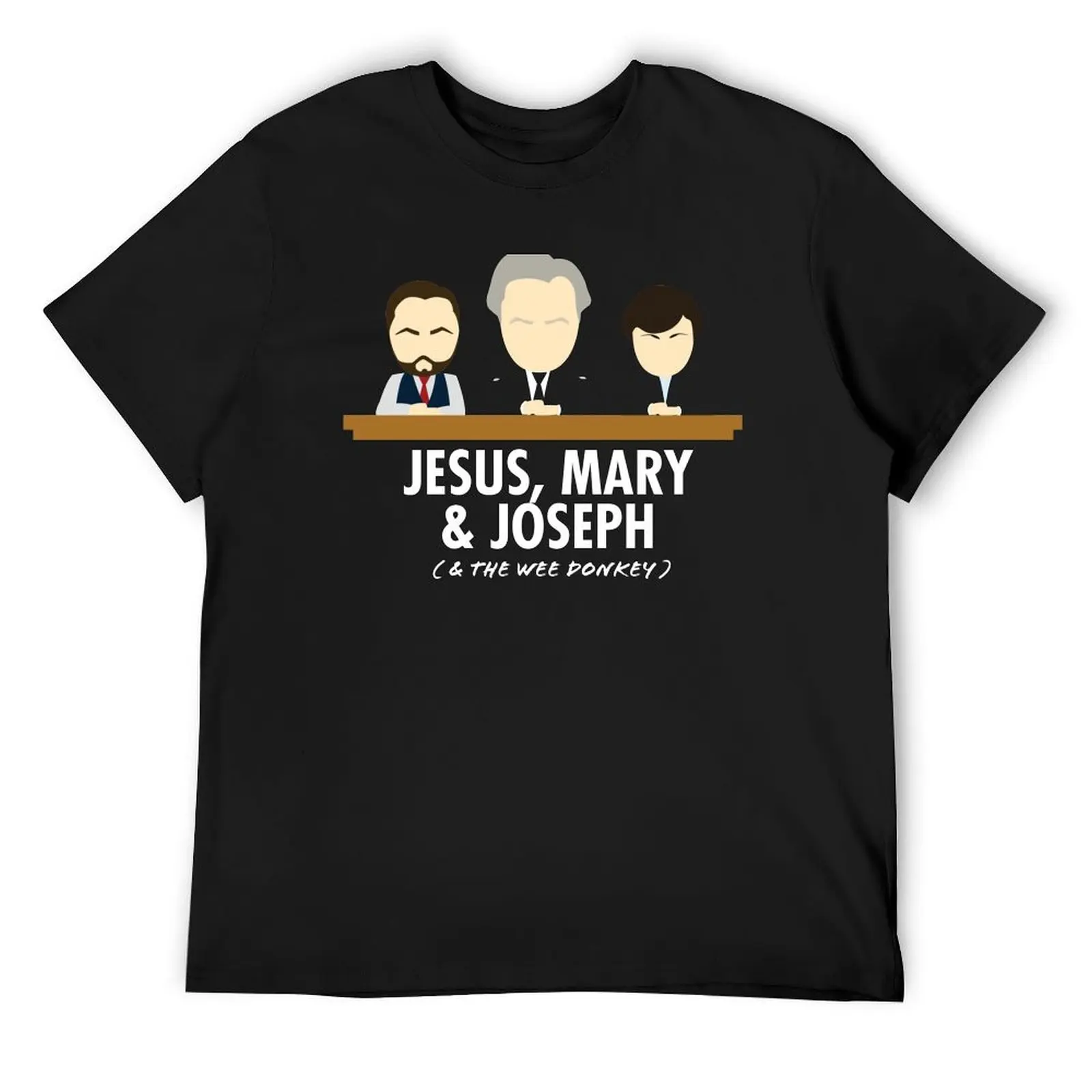 Jesus, Mary, Joseph & the Wee Donkey T-Shirt plus size tops custom t shirt vintage clothes mens graphic t-shirts pack