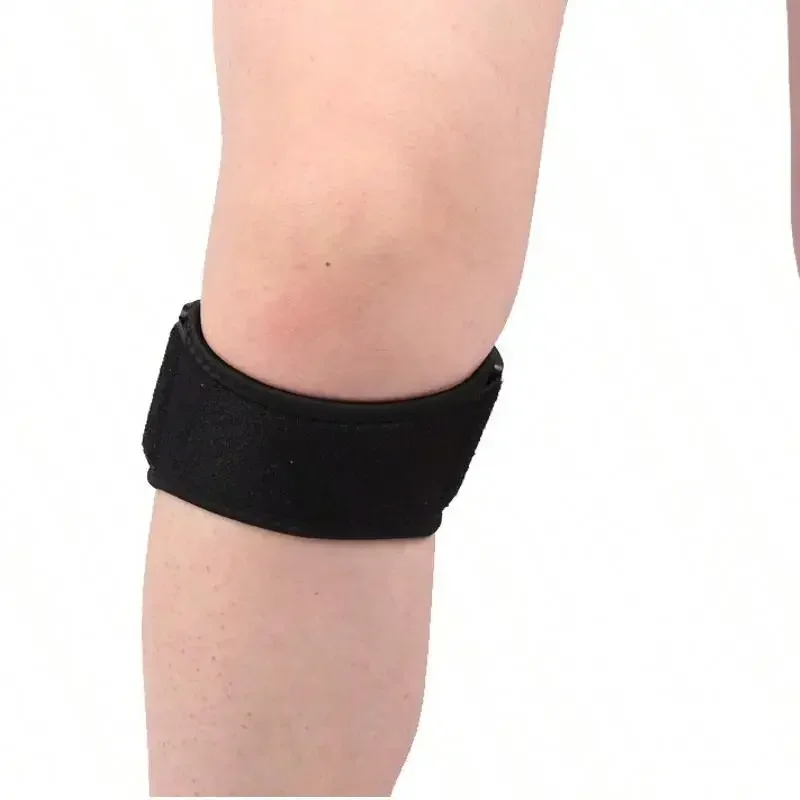 Patellar Tendon Knee Support Strap Adjustable Compression Brace Sleeve Shock Absorption Pad for Basketball Running Sports