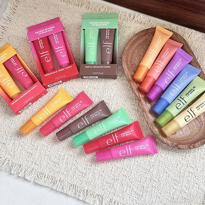 Fashion Elf Lip Balm 3 Combinations Mango-Watermelon Bubblegum-Cherry Mint-Chocolate Natural Moisturizing Lip Gloss Cosmetics