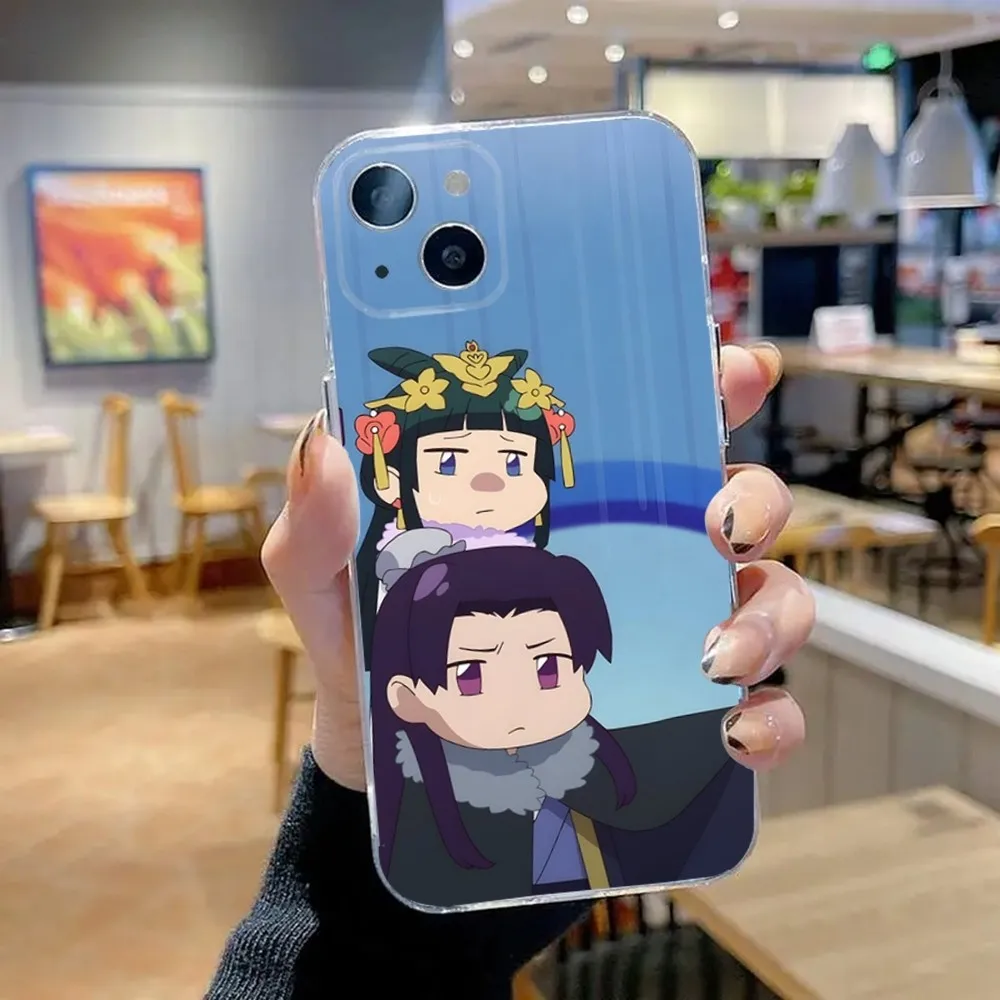 Jinshi Maomao A-Apothecary D-Diaries Phone Case For iPhone 16,15,14,13,12,11 Plus,Pro,Max,XR,XS,X,7,8 SE,Mini Transparent Soft