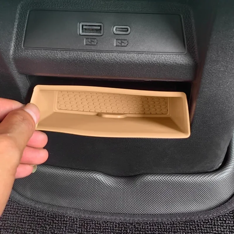 Rear Storage Box For BYD Song L Dmi Car Interior Second Row Storage Special Product Car Armrest Box Modification Accessories