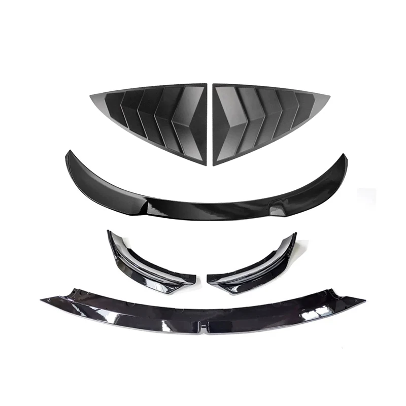 For Model 3 2019-2022 Front Lip Side Shutter Spoiler PP Material High Quality Factory Outlet