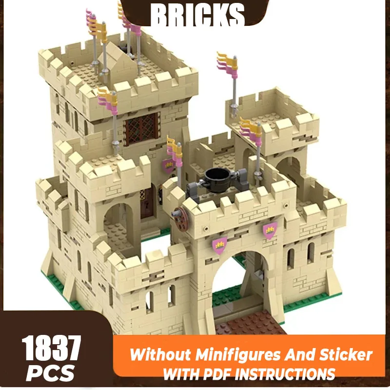 Moc Bouwstenen Militair Fort Model Klassiek Woestijn Kasteel Technologie Modulaire Blokken Cadeau Kerst Speelgoed DIY Set Montage