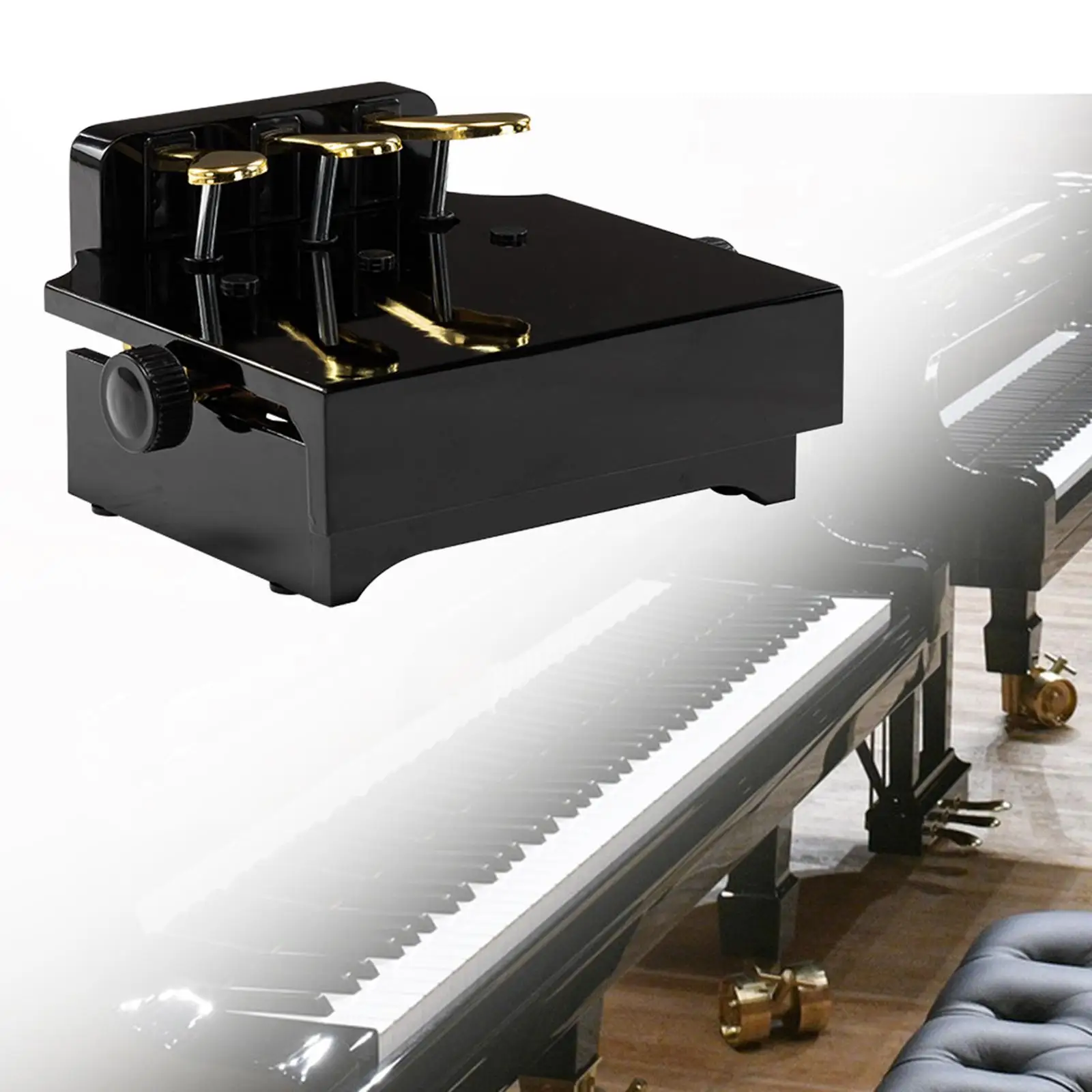 Piano Foot Pedal Extender Adjustable Height Auxiliary for Upright Piano