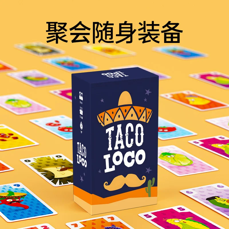 

2026 Hot NEW Games TACOLOCO Crazy Taco Strategy Family Chessboard Game 2-5 People Casual Party Card Game in Chinese and English