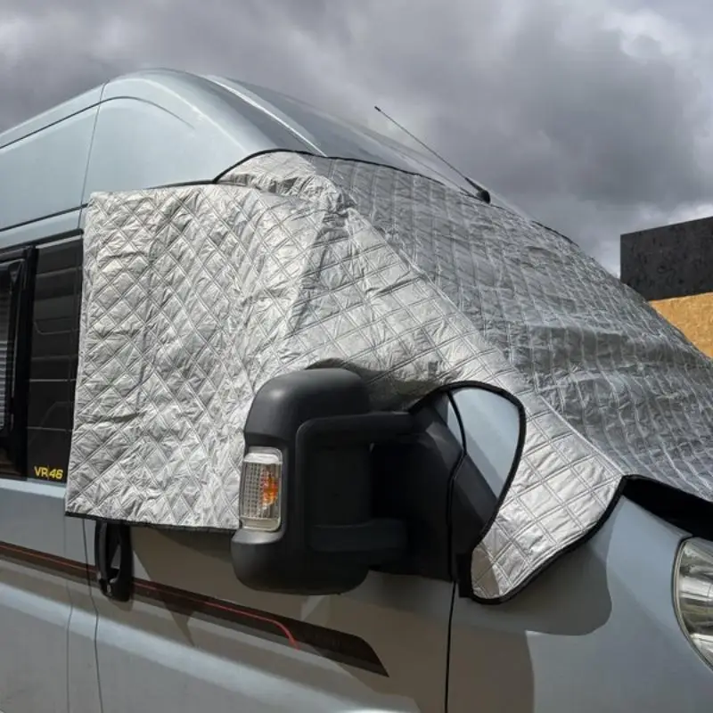 For Fiat Ducato Peugeot Boxer Citroen Relay 2006 ONWARDS 1PC Motorhome Thermal Windscreen Screen Cover Wrap Black Out Blinds