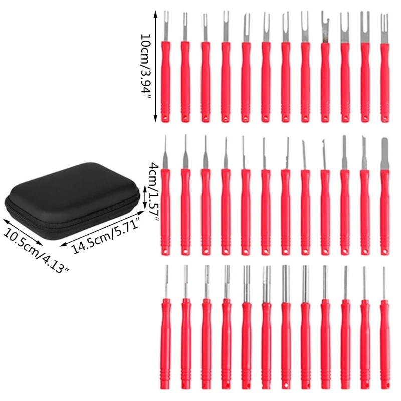 Terminal Removal Tool Set Terminal Pin Extractor Wire ConnectorPin Release Key Tool Extractor Puller Repair Remover