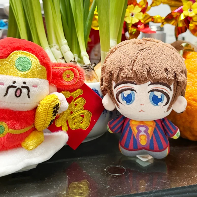 New Pop Rock Band The Fab Four Plush Pendant Mini 10cm Lennon Paul Stuffed Toy Cute George Ringo Plushie Keychain For Fans Gifts
