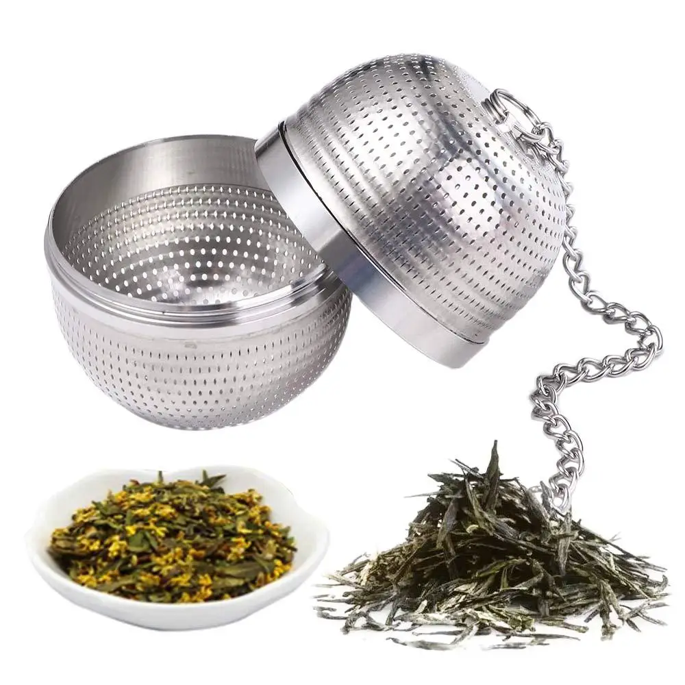 

Reusable Teapots Fine Mesh Loose Leaf Tea Diffuser Stainless Steel Tea Infuser Strainer Spice Filter Steeper Ball